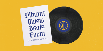 Bluster Elation Font Poster 5