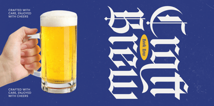 Bluster Elation Font Poster 6