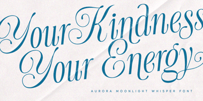Aurora Moonlight Font Poster 5