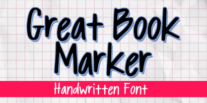 Great Book Marker Font Poster 1