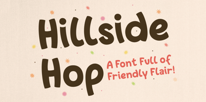 YJC Hillside Hop Font Poster 1