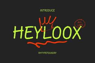 Heyloox font Font Poster 1