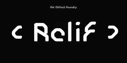 Relif Font Poster 1
