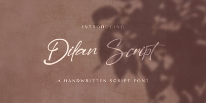 Dilan Script Font Poster 1
