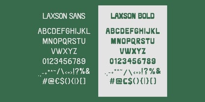 Laxson Font Poster 5