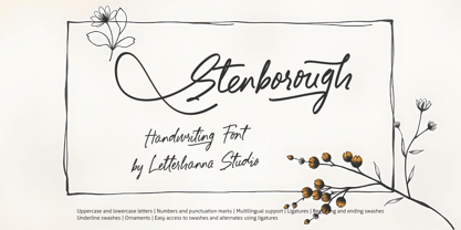 Stenborough Font Poster 1