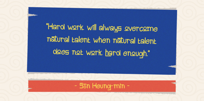 Goghuji Font Poster 3