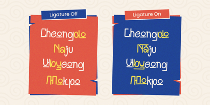 Goghuji Font Poster 7