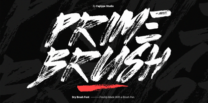 Prime Brush Font Poster 1