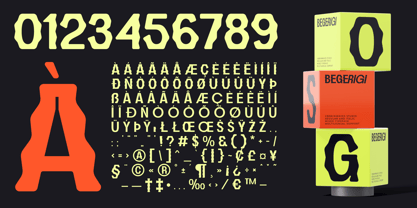 Begerigi Display Font Poster 4