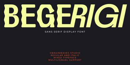 Begerigi Display Font Poster 1