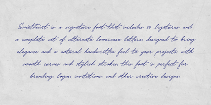 Sweetheart Hw Font Poster 2