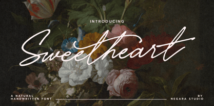 Sweetheart Hw Font Poster 1