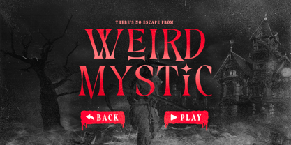 Mystery House Font Poster 6