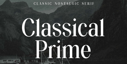 Classical Prime Font Poster 1