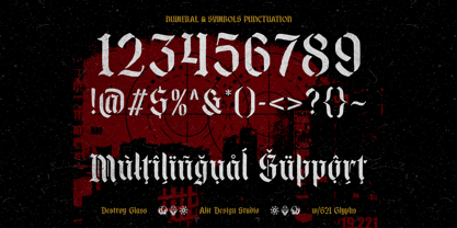 Destroy Glass Font Poster 8