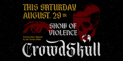 Destroy Glass Font Poster 5