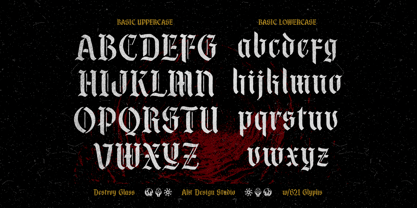 Destroy Glass Font Poster 6