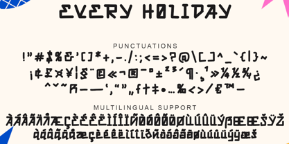 Every Holiday Font Poster 6