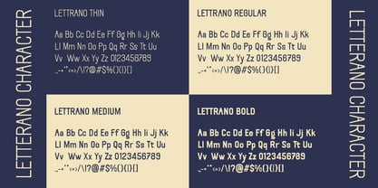 Lettrano Font Poster 4