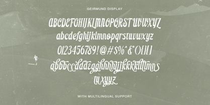 Geirmund Display Font Poster 9
