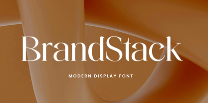 Brand Stack Font Poster 1