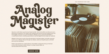 Night Melody Font Poster 5