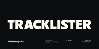 Tracklister Font Poster 1