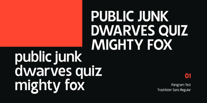 Tracklister Font Poster 12