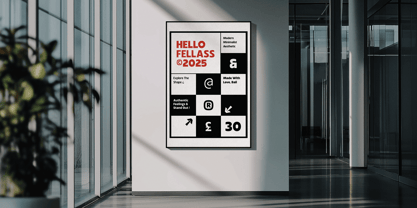 Tracklister Font Poster 5