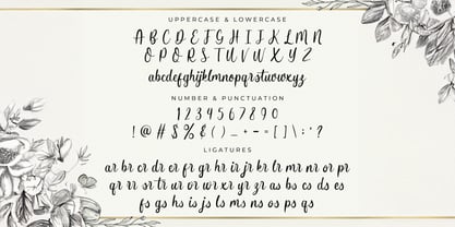 Butterfly Winter Font Poster 7