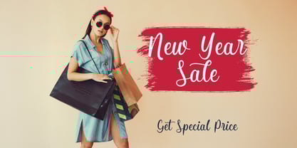 Butterfly Winter Font Poster 3