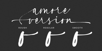 Amore Signature Font Poster 4