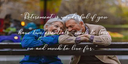 Retire Font Poster 4