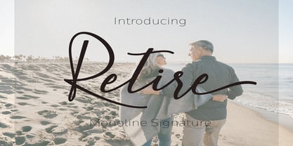 Retire Font Poster 1