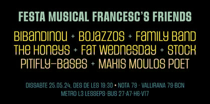 Unicaster Font Poster 1