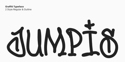 Jumpis Graffiti Font Poster 1