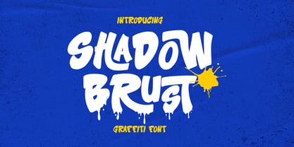 Shadow Brust Font Poster 1