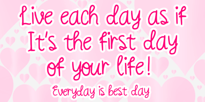 Curly Love Handwriting Font Poster 2