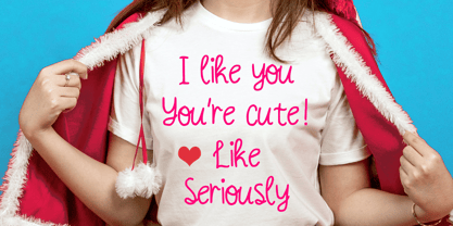 Curly Love Handwriting Font Poster 3