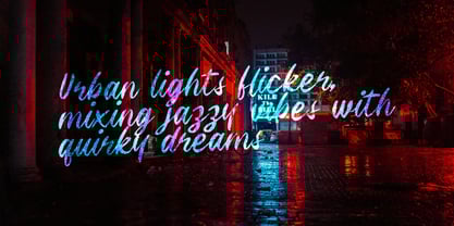 Street Script Font Poster 3