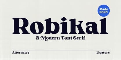 Robikal Font Poster 1