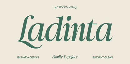 Ladinta Font Poster 1