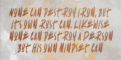 Cursed Rust Font Poster 2