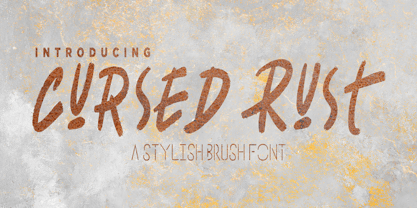 Cursed Rust Font Poster 1