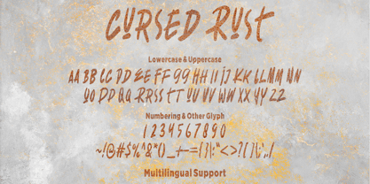 Cursed Rust Font Poster 8