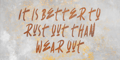 Cursed Rust Font Poster 7