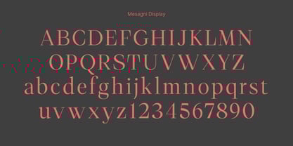 Mesagni Font Poster 4