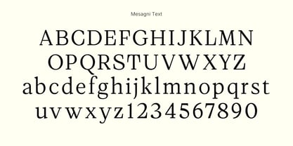 Mesagni Font Poster 3