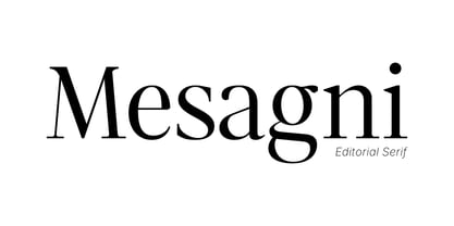 Mesagni Font Poster 1